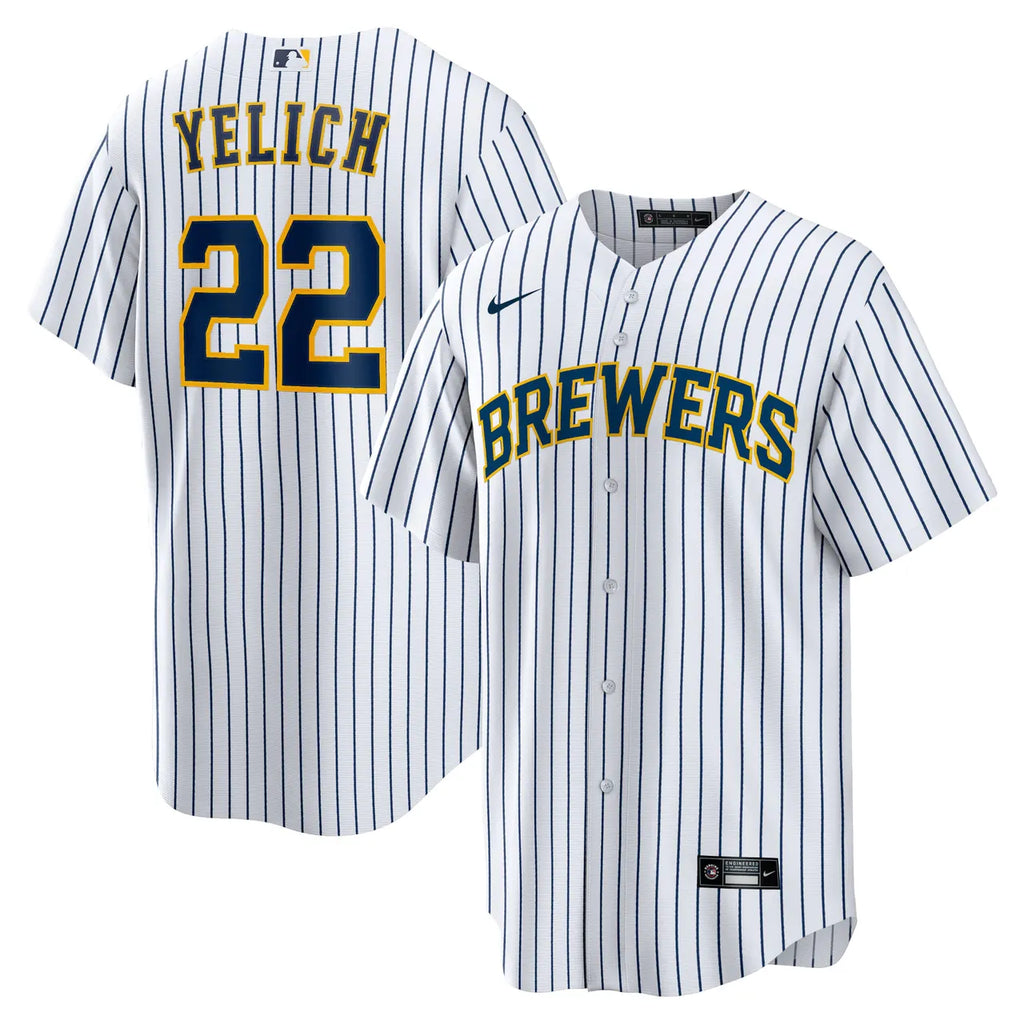 Yelich Brewers Gray Jersey nike authentic - Hình 27