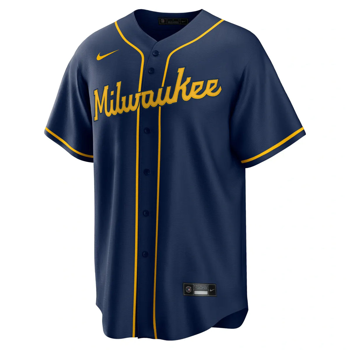 Yelich Brewers Gray Jersey nike authentic - Hình 9