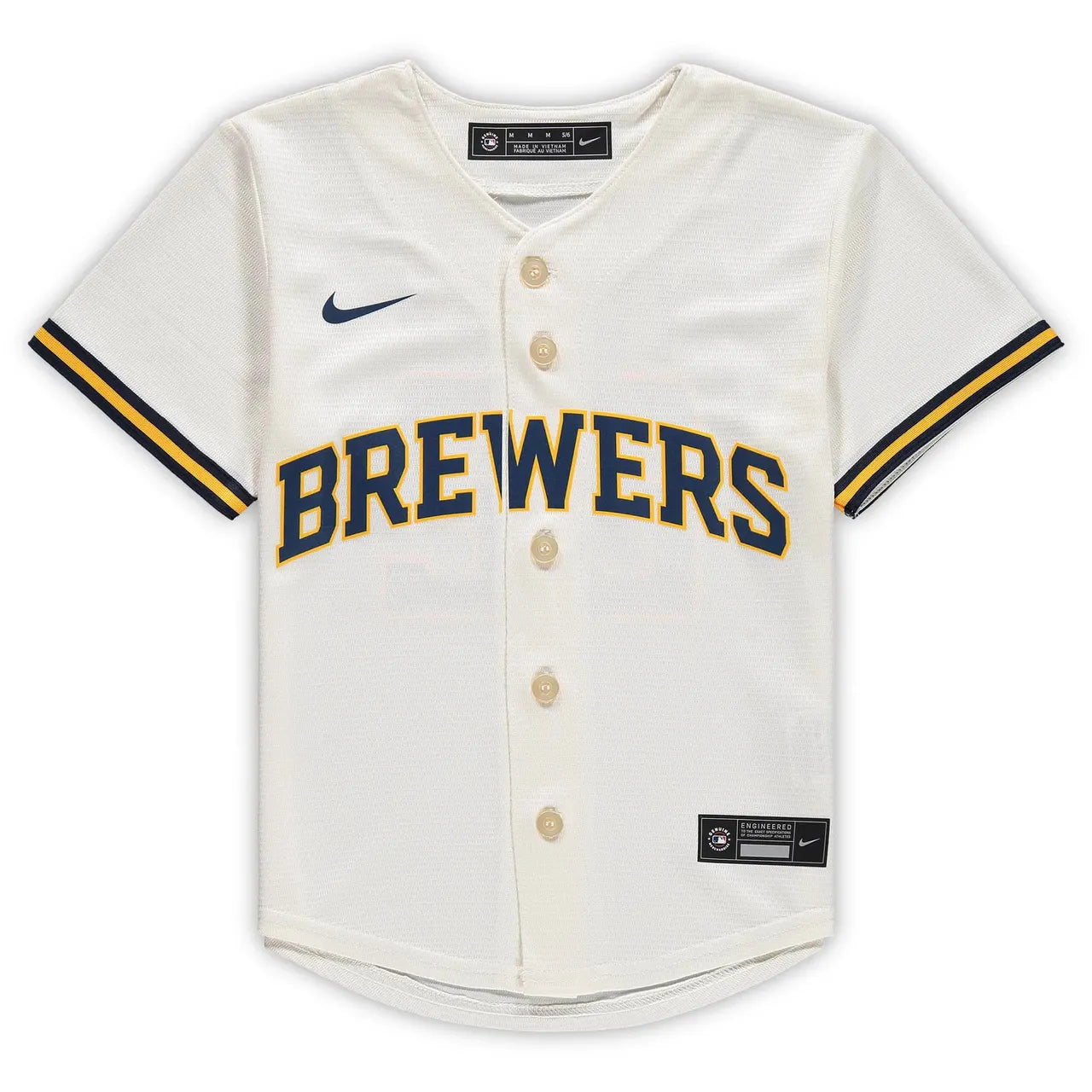 Yelich Brewers Cream Jersey nike authentic - Hình 3