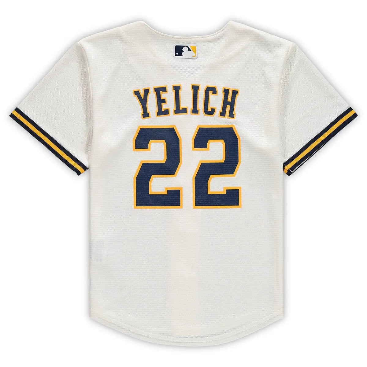 Yelich Brewers Cream Jersey nike authentic - Hình 4