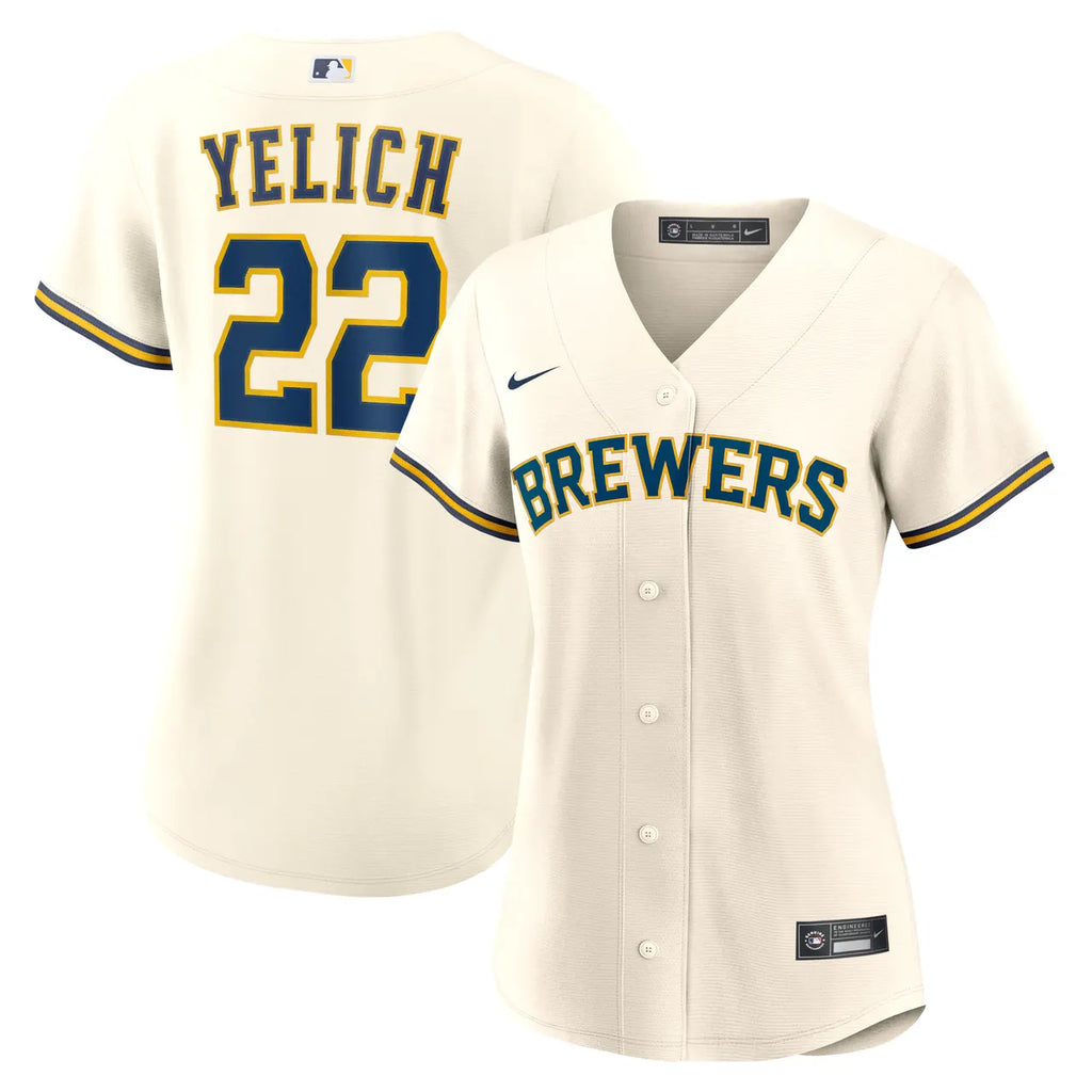 Nike Yelich Brewers Cream