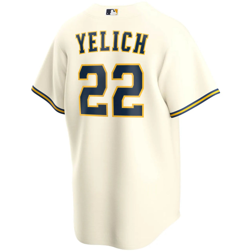 Yelich Brewers Navy Jersey nike - Hình 7
