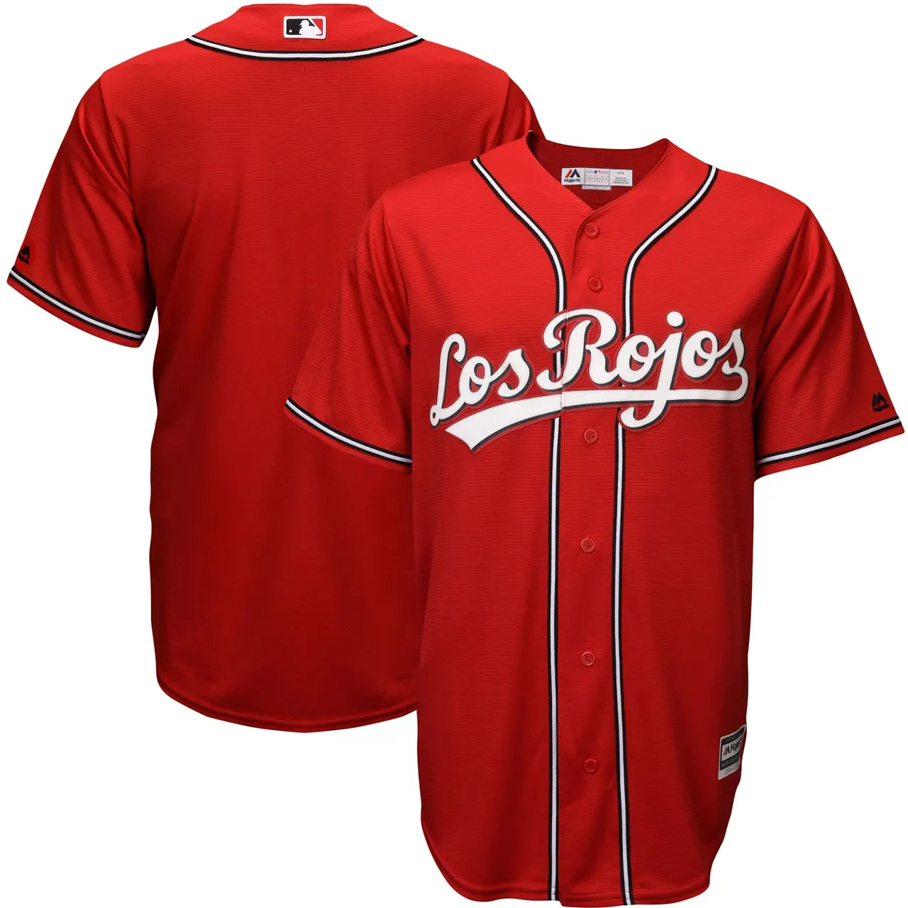 Majestic Los Rojos Red Jersey - Hình 2