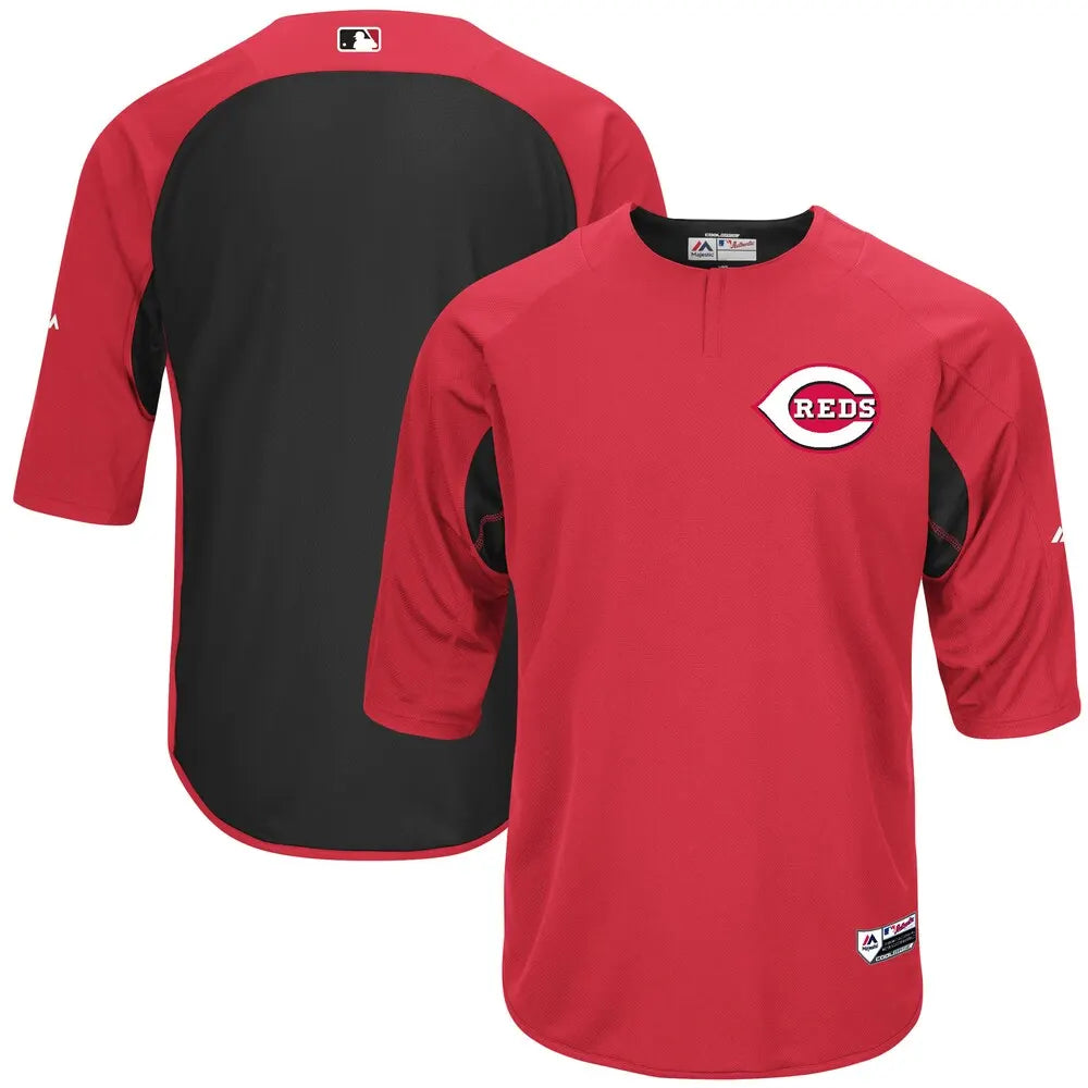 Reds Red 3/4 Sleeve Jersey