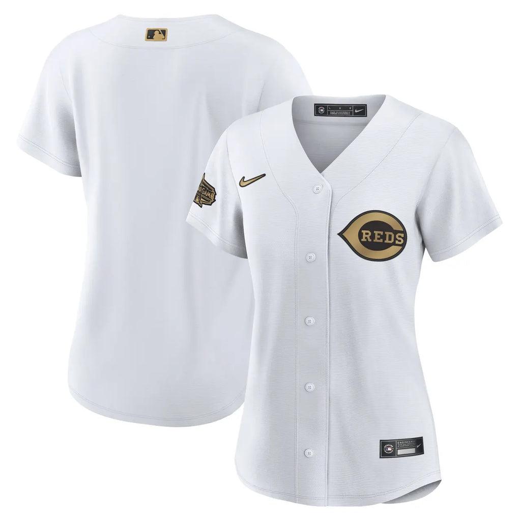 Reds Women's White Replica Jersey