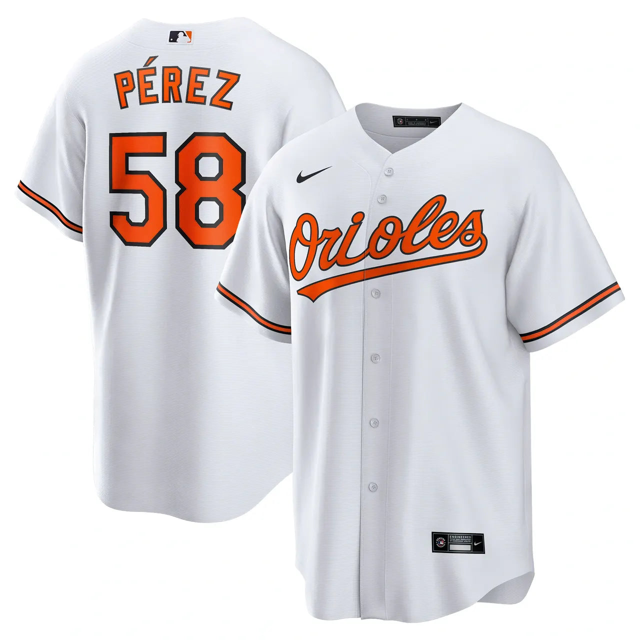 Pérez Orioles White Jersey - Hình 2