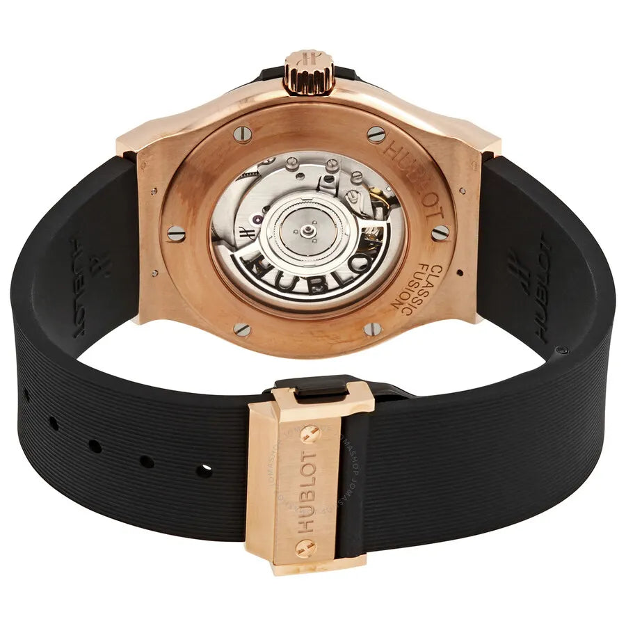 black Hublot Rose Gold Diamond Bezel - Hình 3