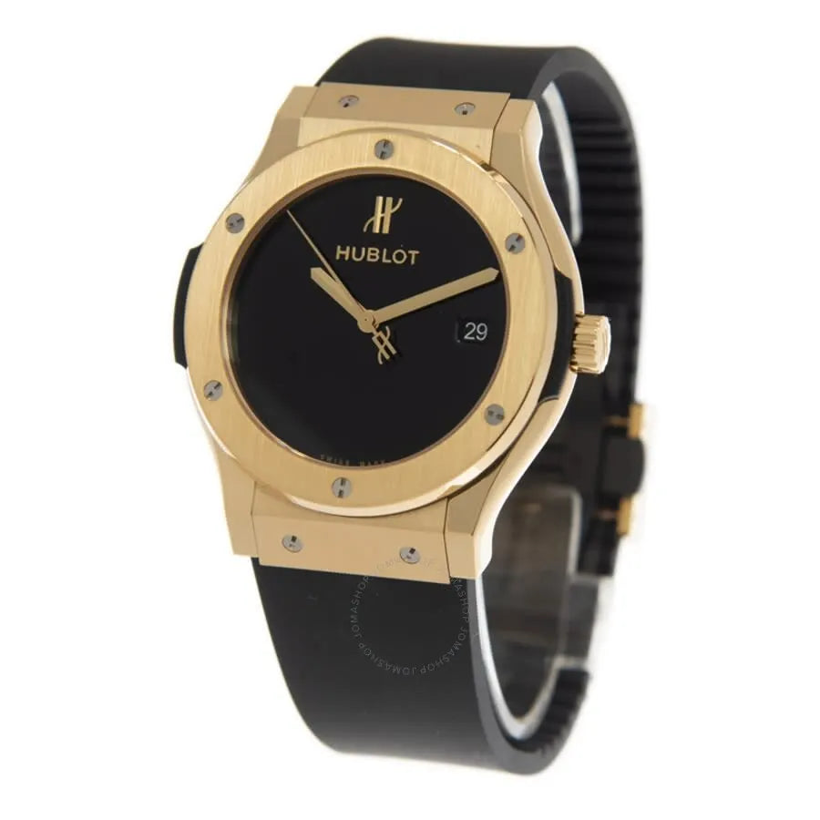 classic strap Hublot Gold Black Rubber - Hình 3
