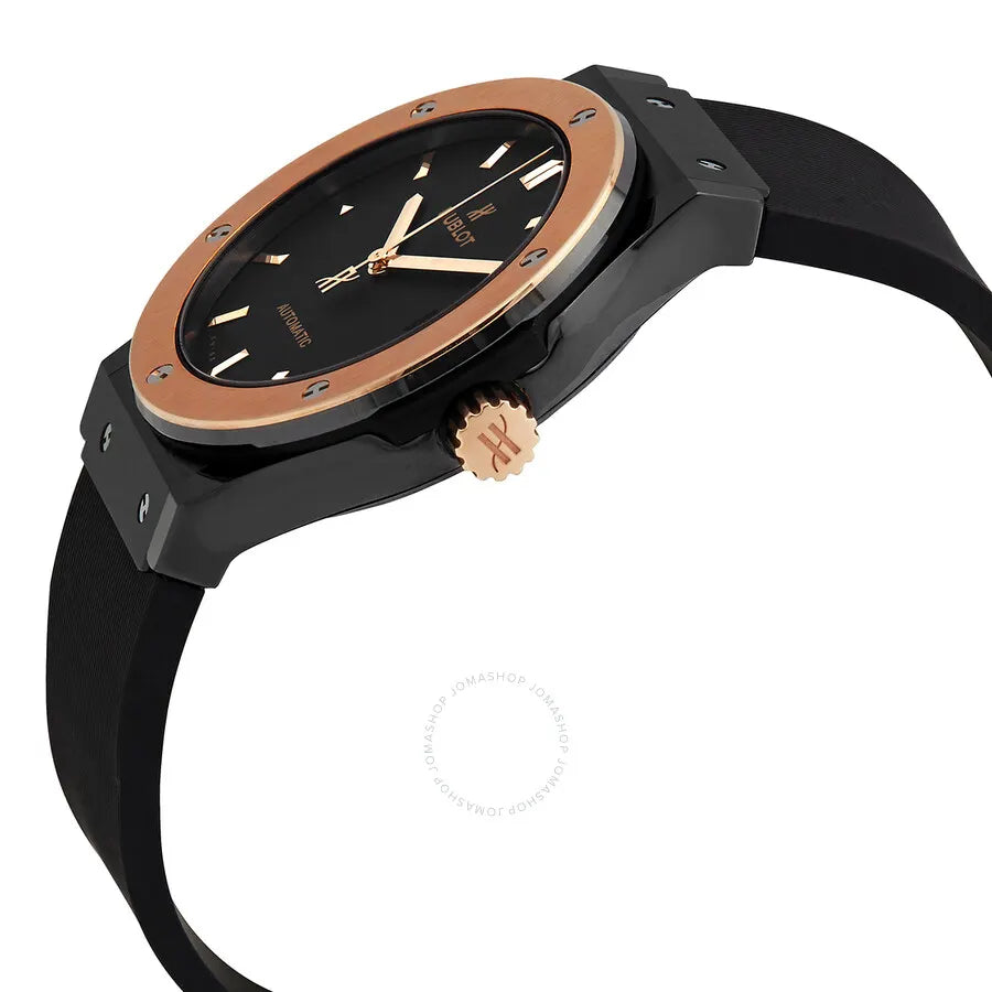rubber strap Hublot Black Magic Rose Gold