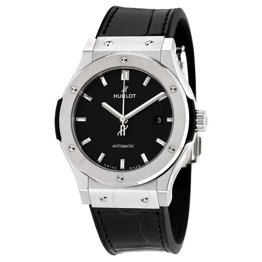 Hublot Black Leather Steel 42mm