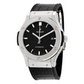 Hublot Classic Fusion Titanium Black Leather Watch