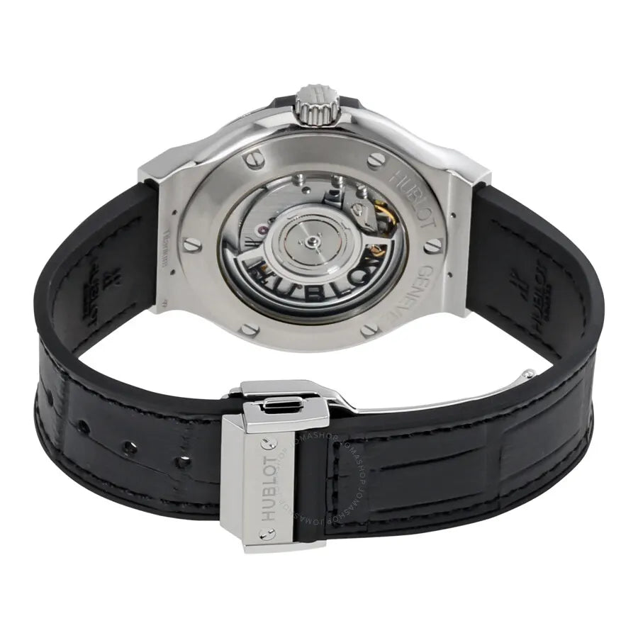 Hublot White Dial Leather Watch - Hình 2