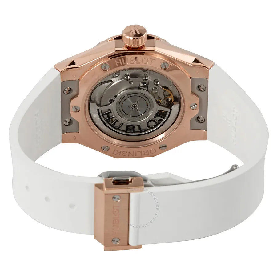 Hublot Rose Gold White Dial - Hình 3