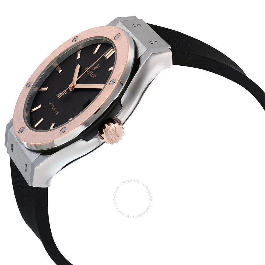 Hublot Rose Gold Rubber Watch - Hình 2
