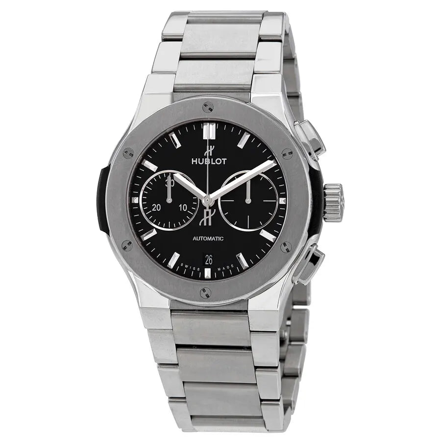 Hublot Black Dial Steel Chronograph