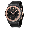 rubber chronograph Hublot Black Magic Rose Gold