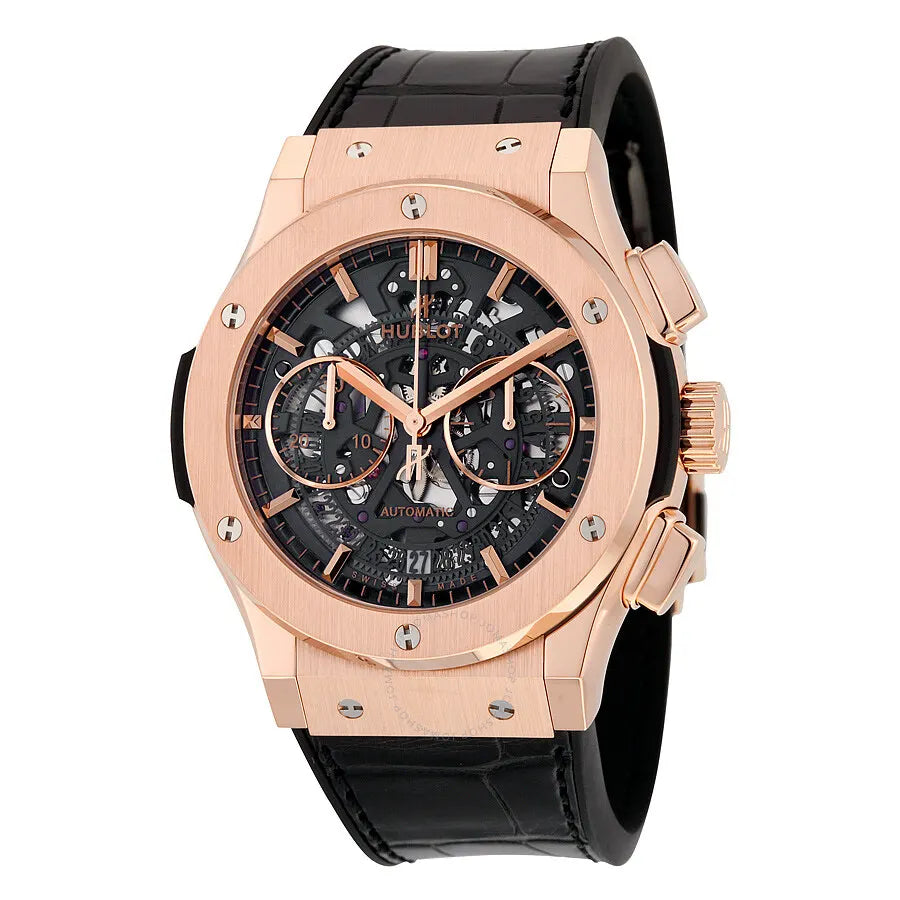 dial Hublot Rose Gold Skeleton