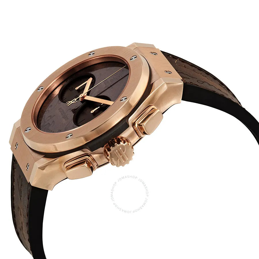 Hublot Gold Brown Chronograph - Hình 2