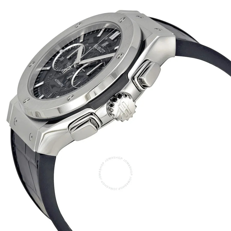Hublot Skeleton Black Leather - Hình 2