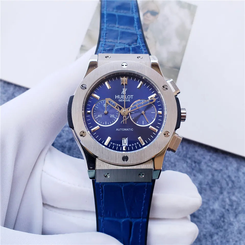Hublot Blue Chronograph Watch - Hình 2