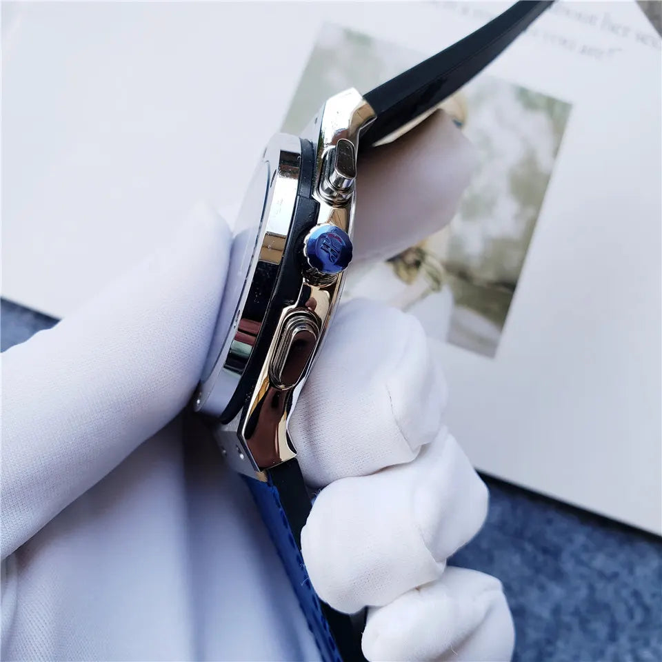 Hublot Blue Chronograph Watch - Hình 5