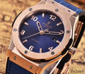 Hublot Rose Gold Blue Watch