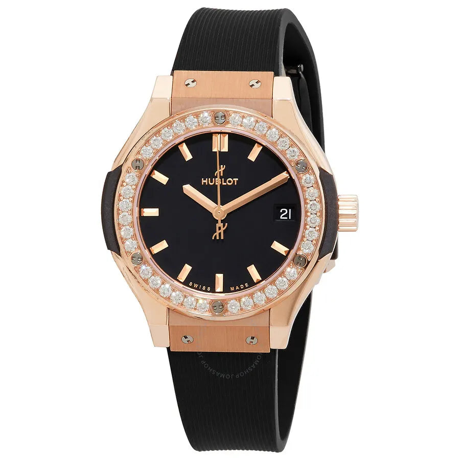 Hublot Rose Gold Diamond Black