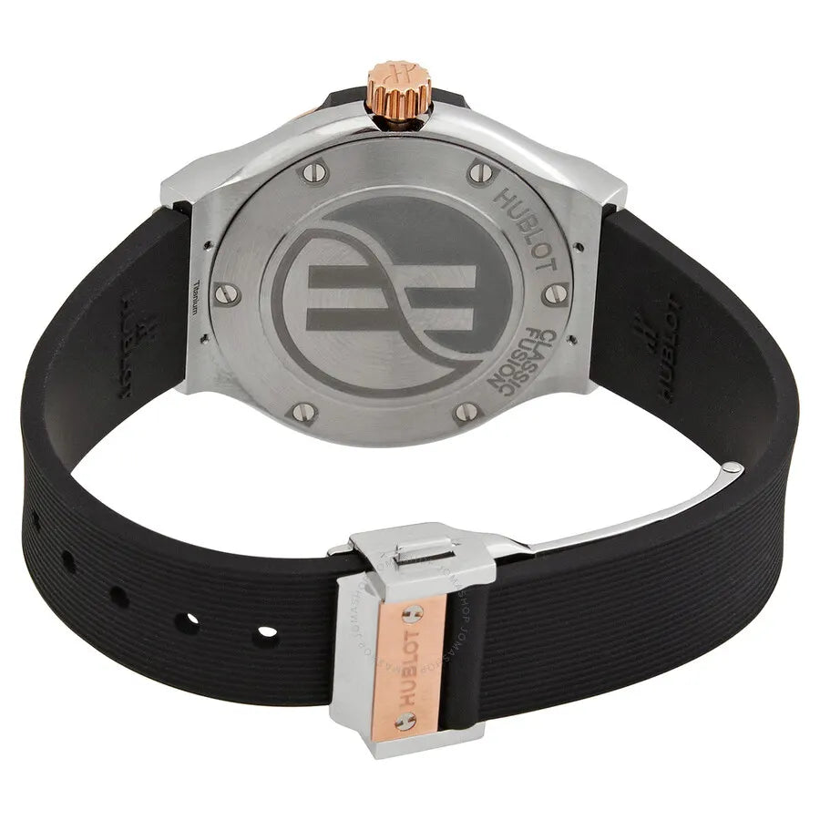 classic Hublot Rose Gold Rubber Watch - Hình 3