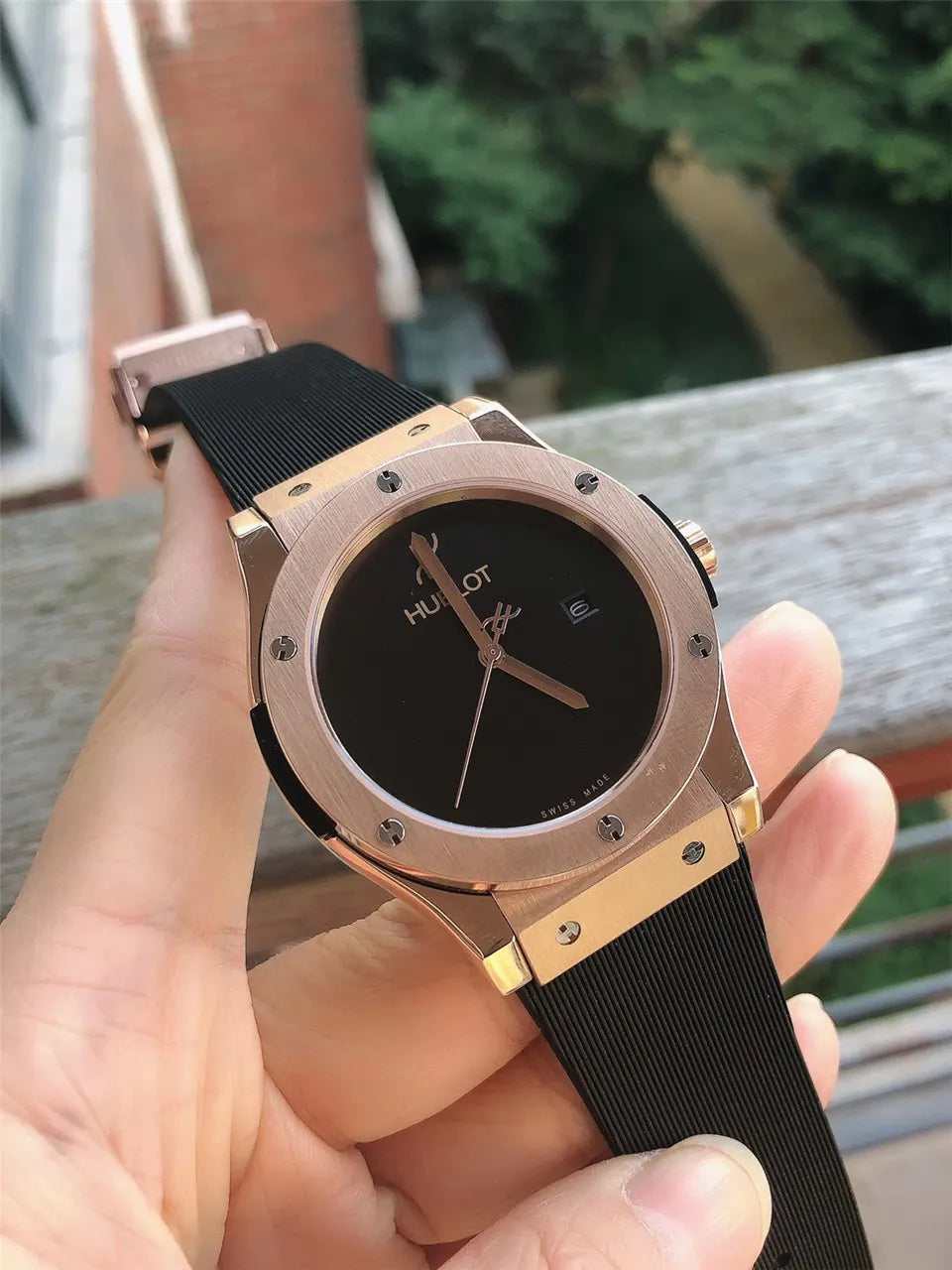 Hublot King Gold Black Rubber