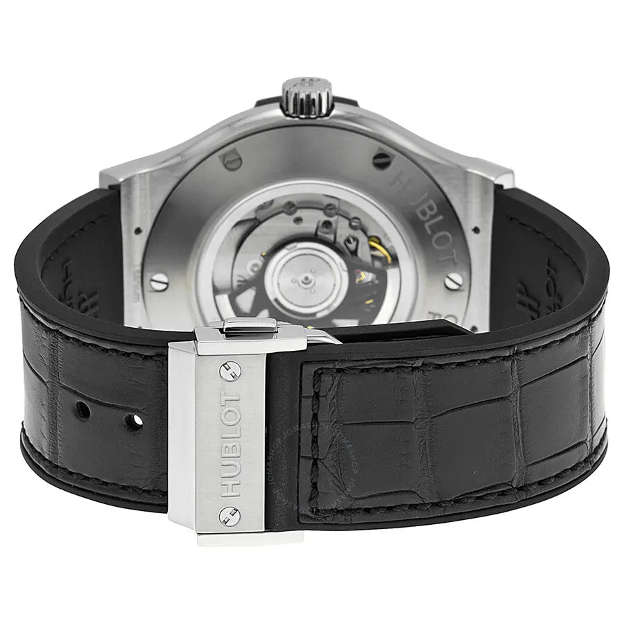 Hublot White Dial Alligator - Hình 3