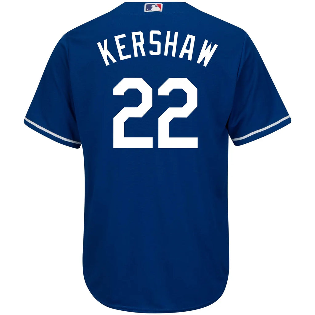 authentic Majestic Kershaw Dodgers Blue Jersey - Hình 4