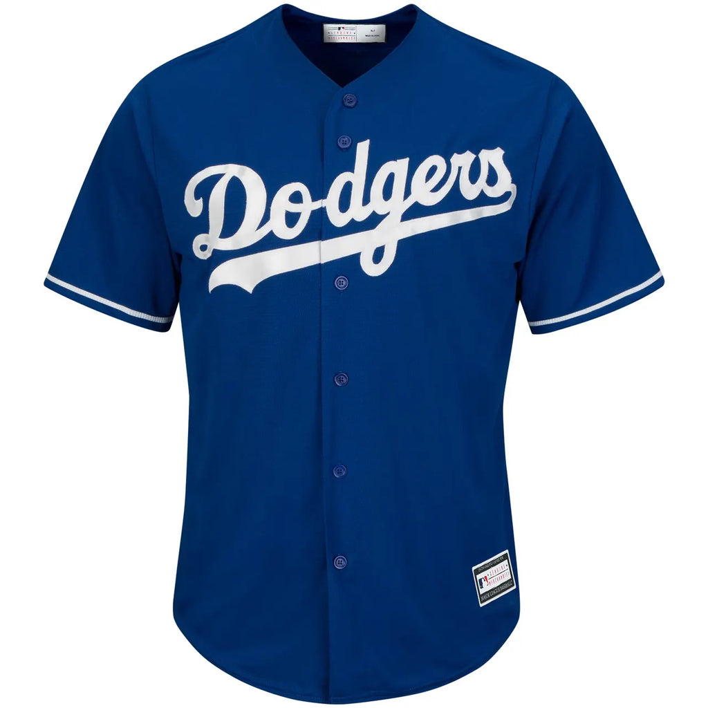 authentic Majestic Kershaw Dodgers Blue Jersey - Hình 3