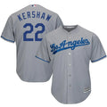 Kershaw Dodgers Gray Road Jersey