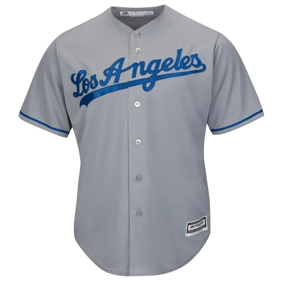 Kershaw Dodgers Gray Road Jersey - Hình 2