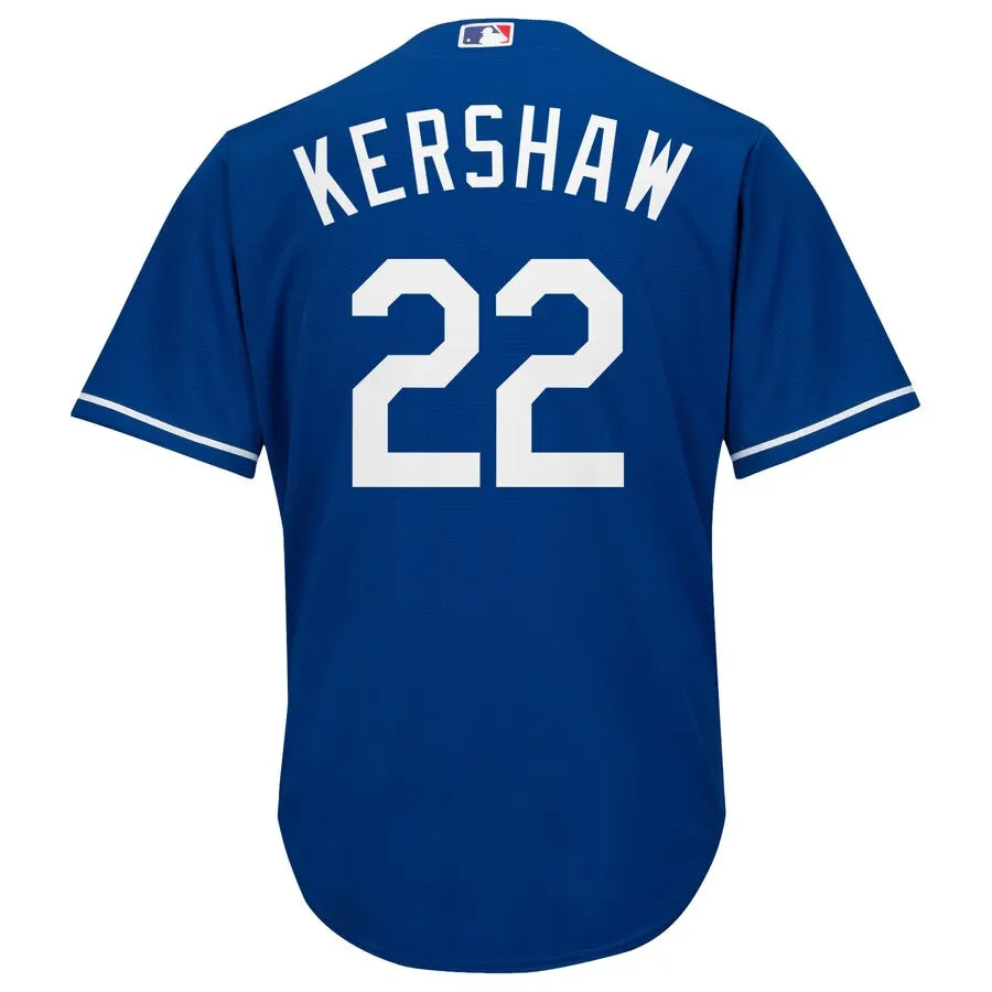 majestic Kershaw Dodgers Blue Jersey - Hình 3