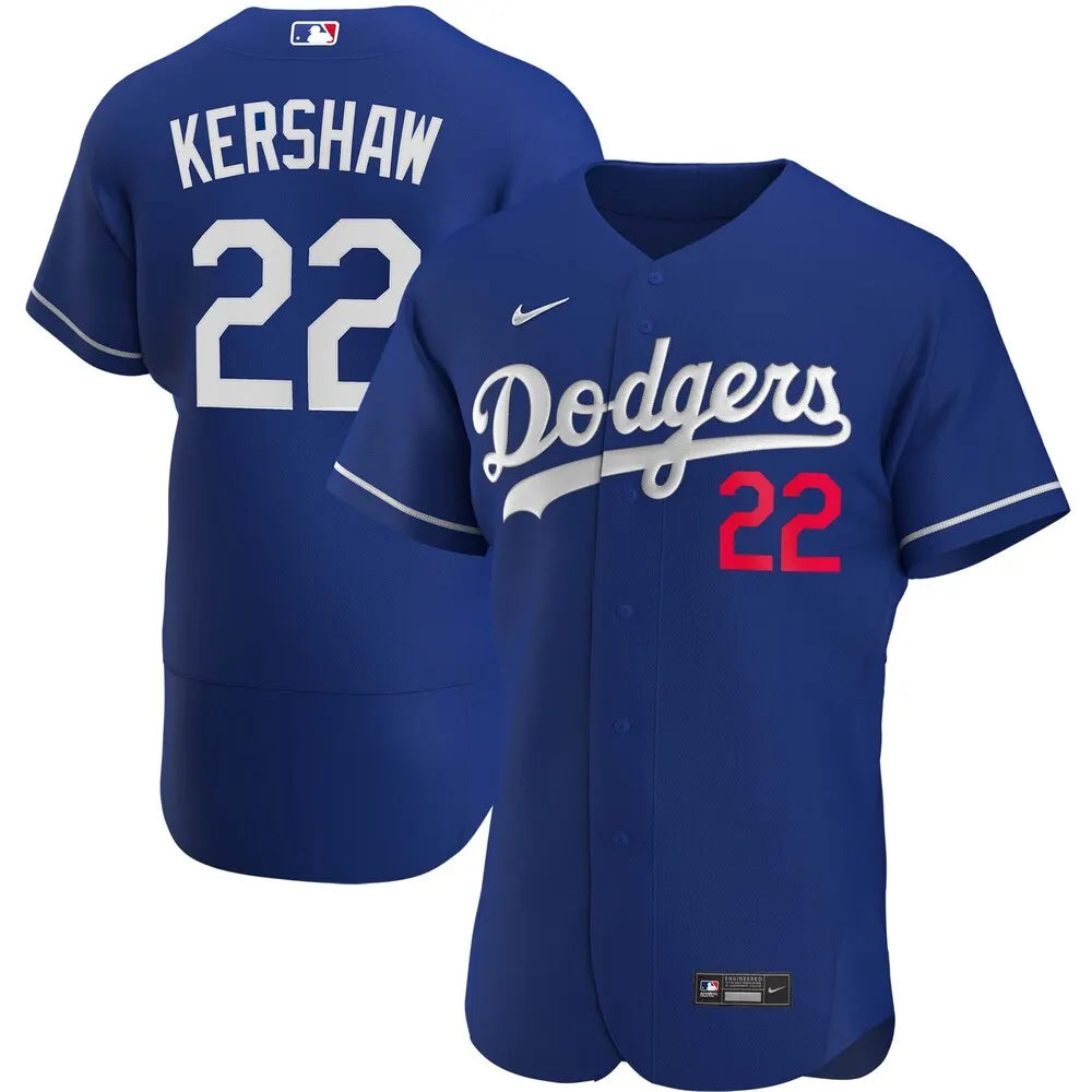 Kershaw Dodgers Royal Blue Jersey