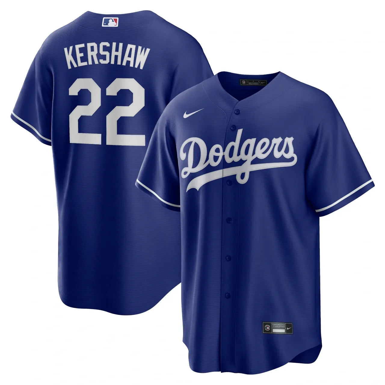 Kershaw Dodgers Blue Jersey - Hình 2