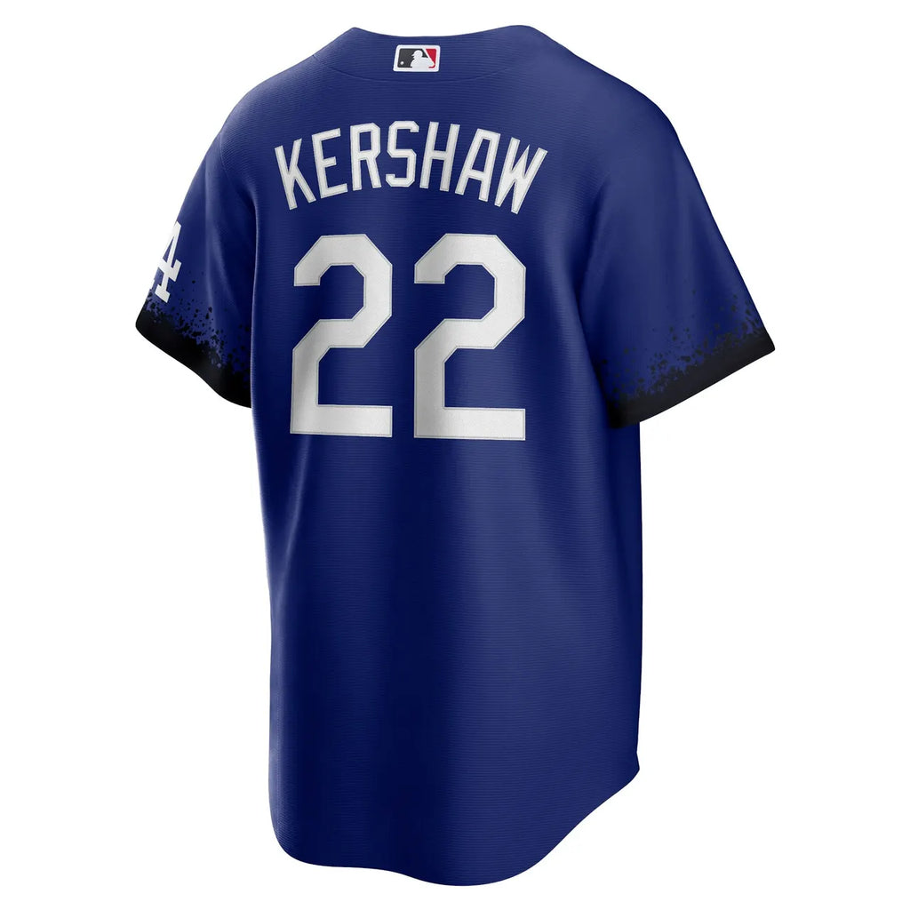 Kershaw Dodgers Royal Jersey - Hình 4