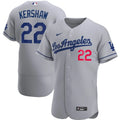 Kershaw Dodgers Gray Jersey