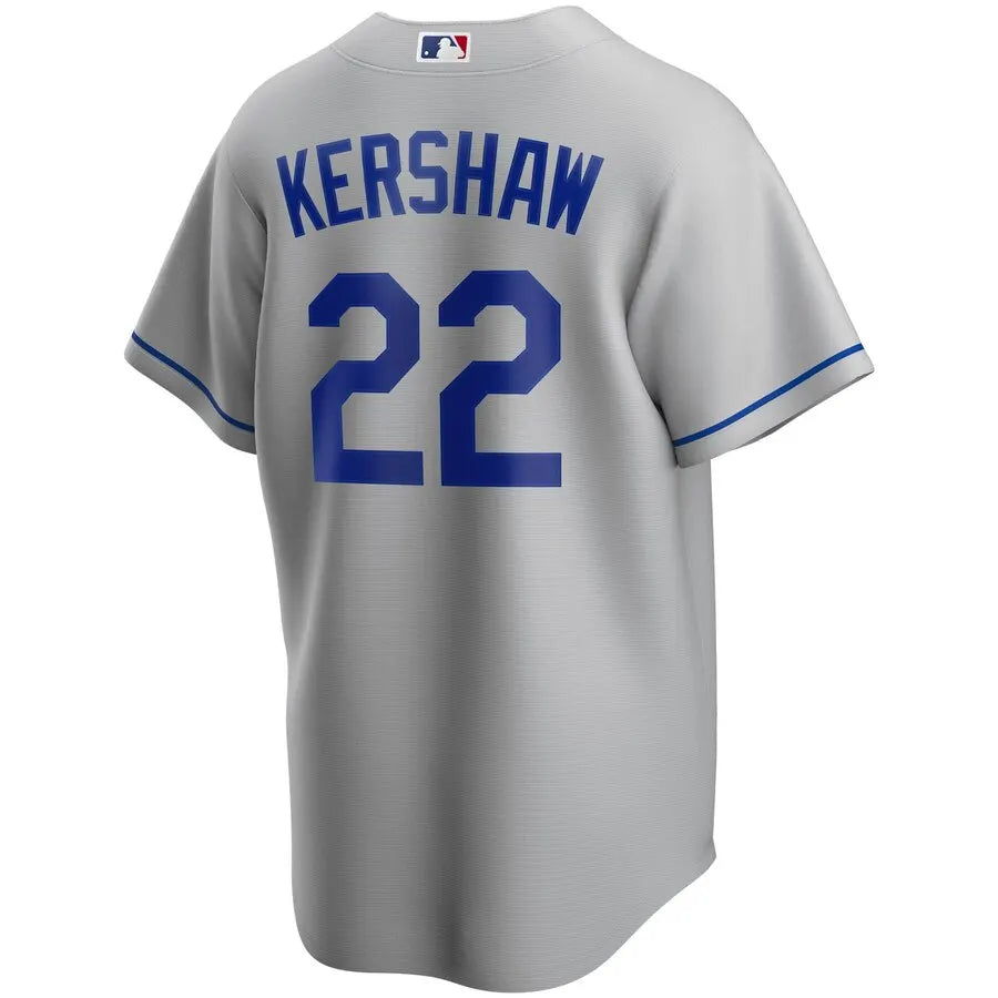 Kershaw Dodgers Gray Jersey - Hình 3