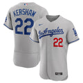Kershaw Gray Dodgers Jersey