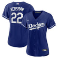 Kershaw #22 Dodgers Royal Blue Replica Jersey