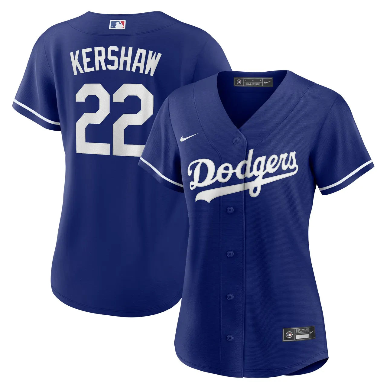 Kershaw #22 Dodgers Royal Blue Replica Jersey