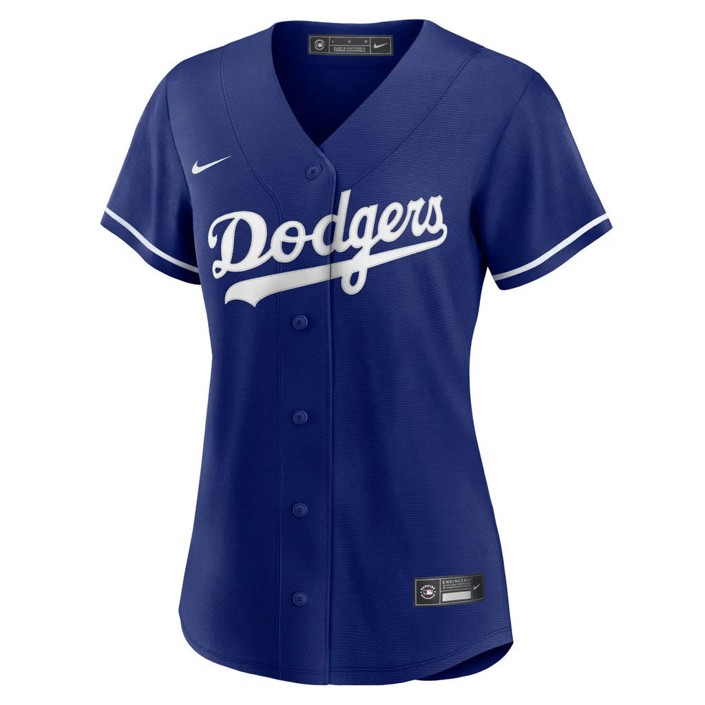 Kershaw #22 Dodgers Royal Blue Replica Jersey - Hình 3