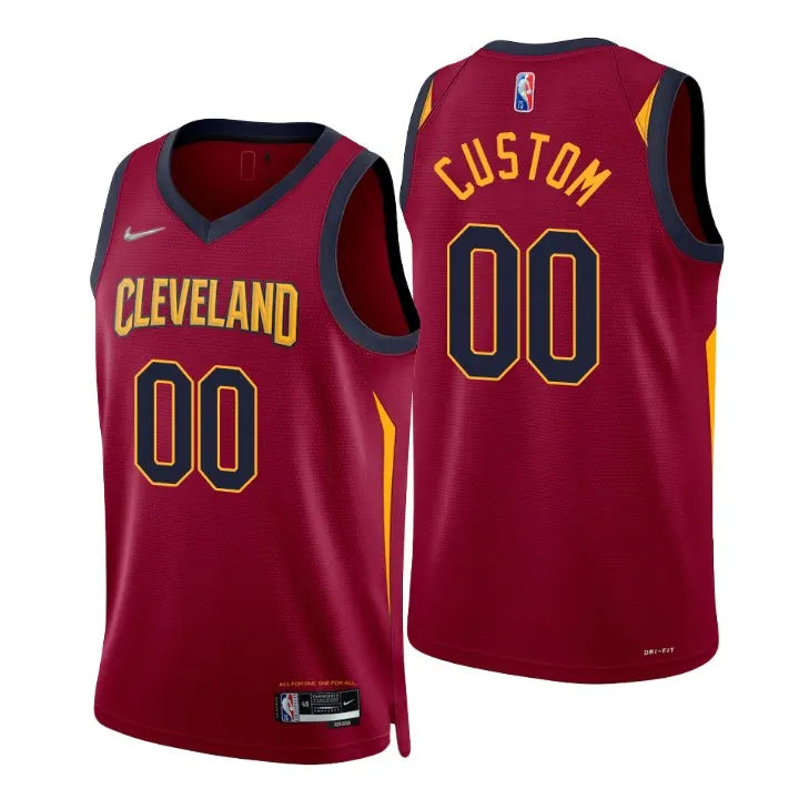 Cavs Wine Custom Jersey