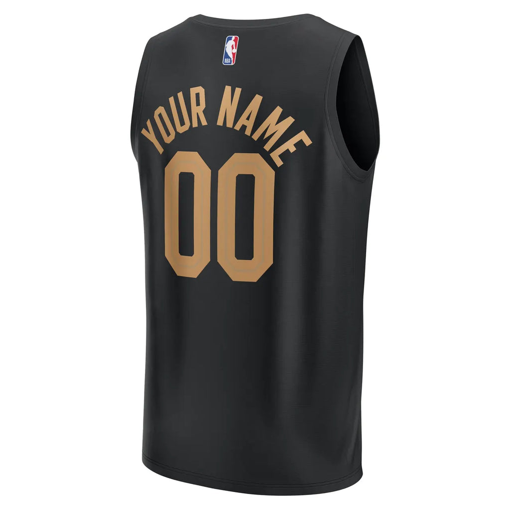 Cavs Black Alternate Custom Jersey - Hình 4