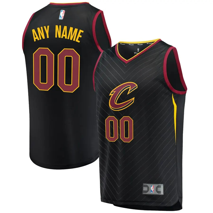 personalized Fanatics Cavs Black Custom Jersey