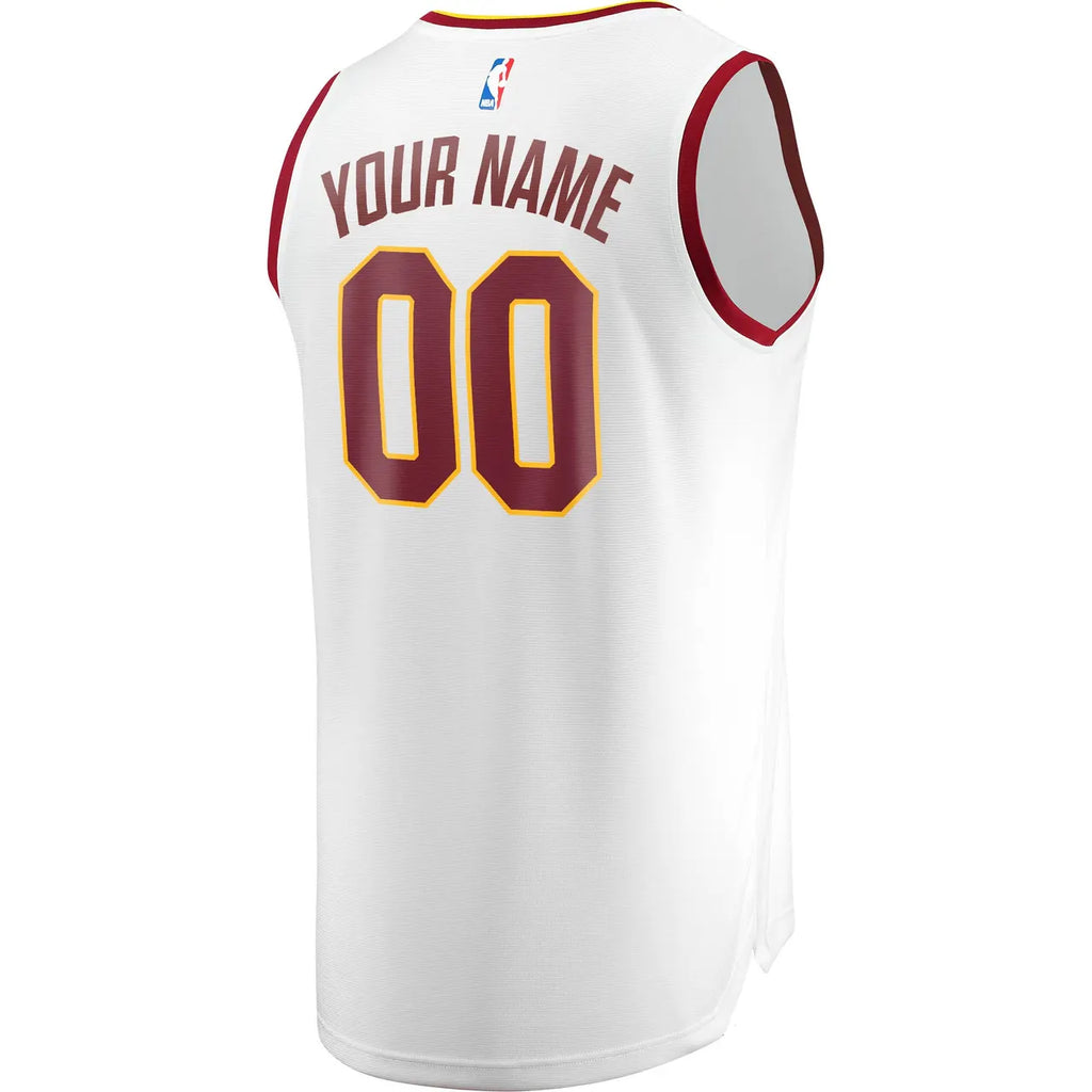 Fanatics Cavs White Custom Jersey - Hình 4
