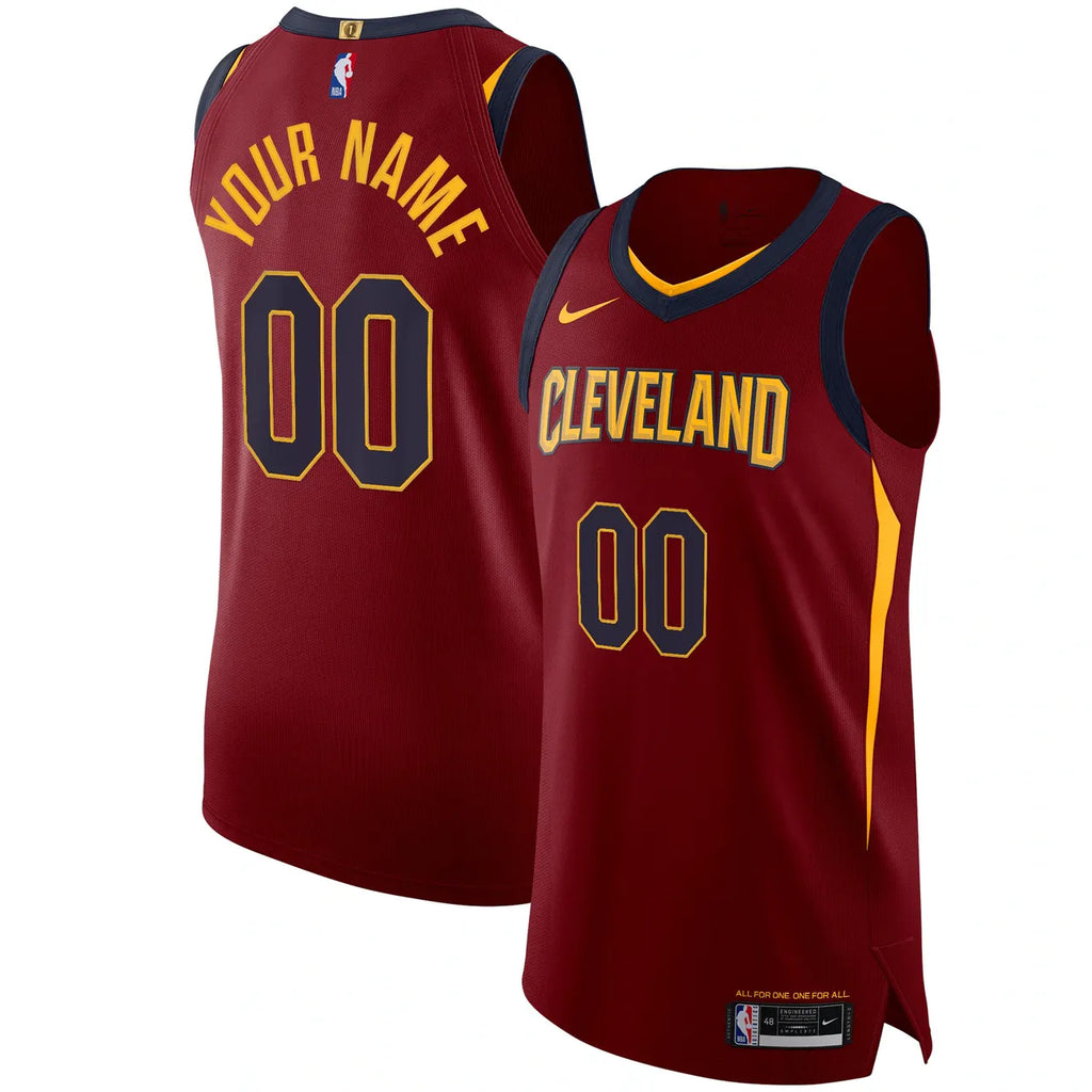 nike personalized Cavaliers Maroon Custom Jersey - Hình 2