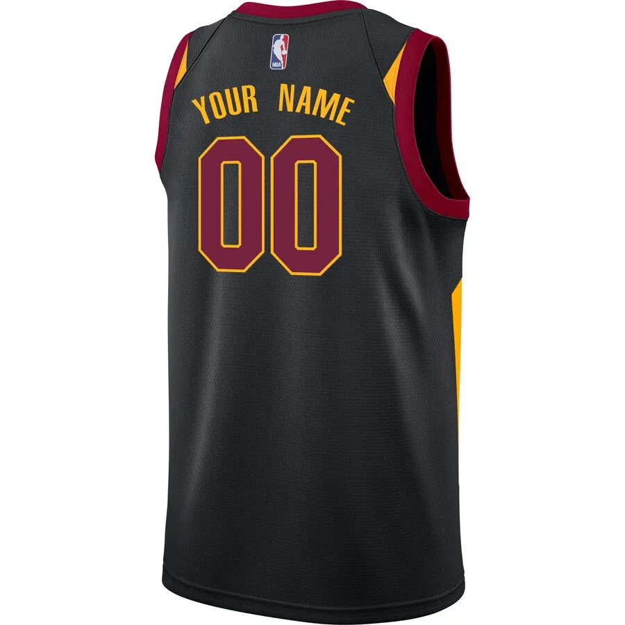 nike alternate Cavaliers Black Custom Jersey - Hình 3